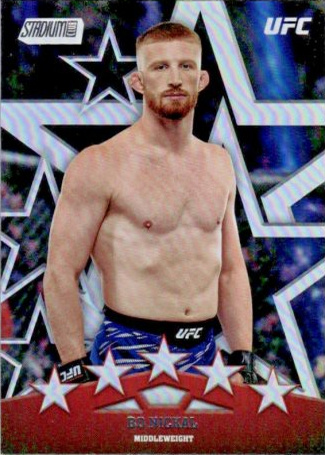 Bo Nickal 2025 Topps Stadium Club UFC Special Forces #SF-24 Gold Rainbow
