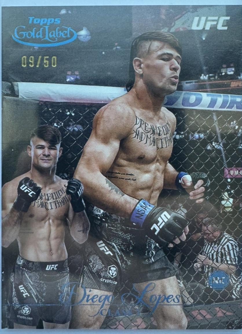 Diego Lopes 2024 Topps Gold Label UFC Base Class III #89 Blue