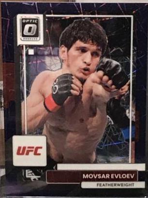 Movsar Evloev 2023 Panini Donruss Optic UFC Base #66 Purple Velocity