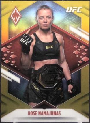 Rose Namajunas 2022 Panini Chronicles UFC Base Phoenix #304 Gold