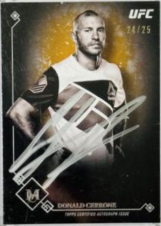 Donald Cerrone 2017 Topps Museum Collection UFC Museum Autographs #MA-DE Copper