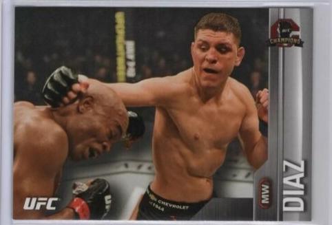 Nick Diaz 2015 Topps UFC Champions Base #106 Silver