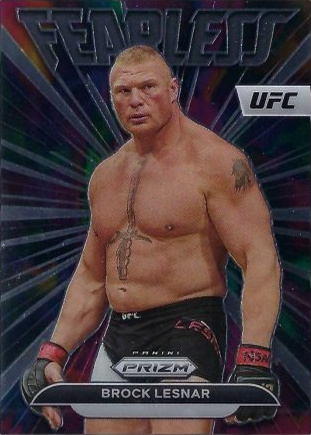 Brock Lesnar 2023 Panini Prizm UFC Fearless #15 Black