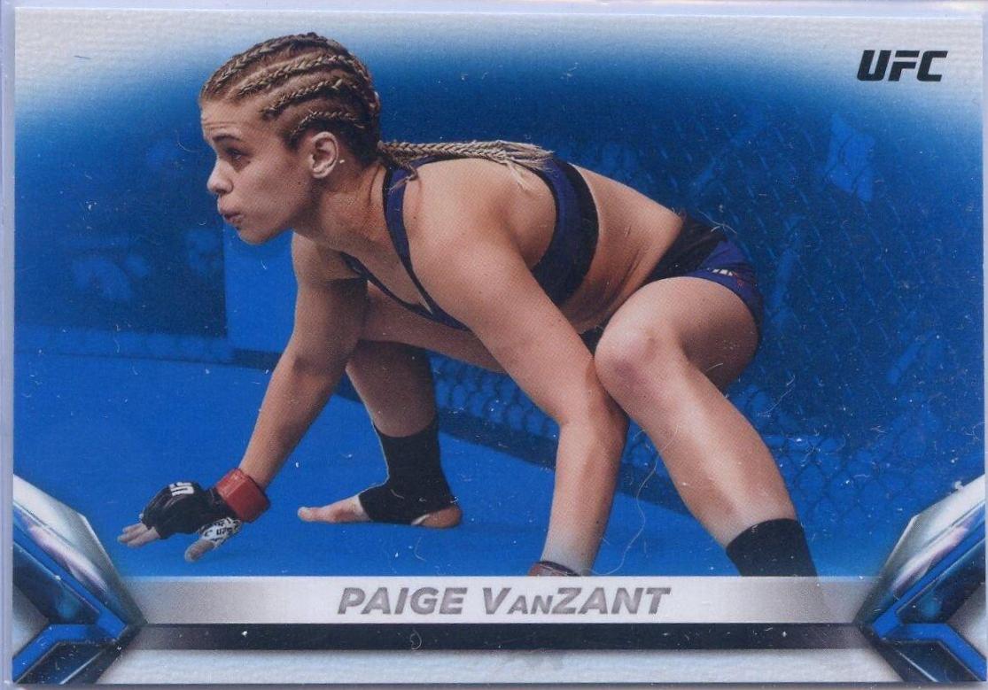 Paige VanZant 2018 Topps UFC Knockout Base #10 Blue