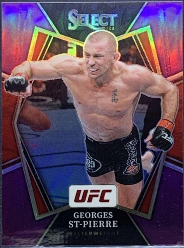Georges St-Pierre 2022 Panini Select UFC Premier Level #108 Purple