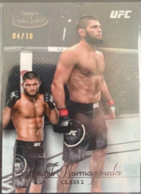 Khabib Nurmagomedov 2024 Topps Gold Label UFC Base Class II #25 Gold