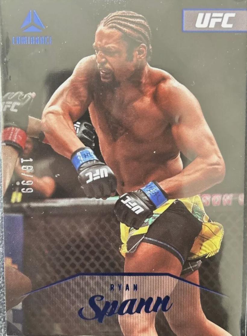 Ryan Spann 2023 Panini Chronicles UFC Base Luminance #160 Blue