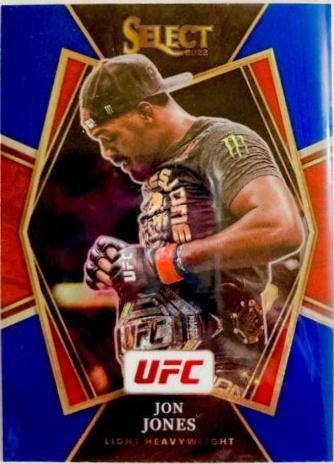Jon Jones 2022 Panini Select UFC Premier Level #151 Blue Prizm