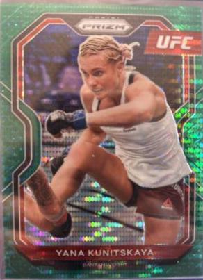 Yana Santos 2021 Panini Prizm UFC Base #83 Green Pulsar