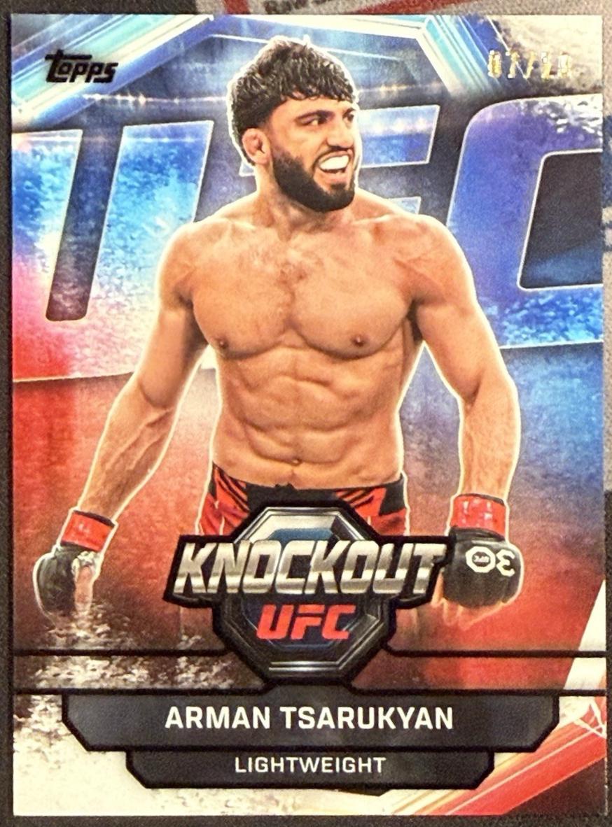 Arman Tsarukyan 2026 Topps Knockout UFC Base #21 Black
