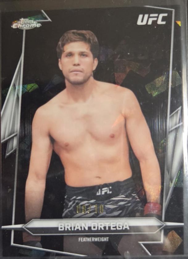 Brian Ortega 2026 Topps Chrome UFC Base #194 Black Refractor