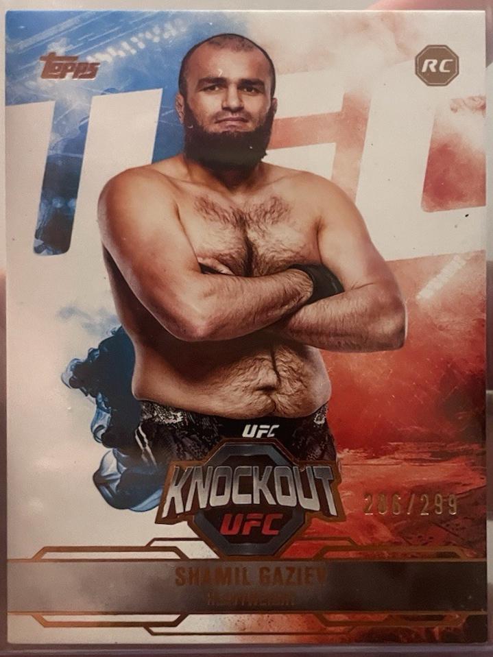 Shamil Gaziev 2025 Topps Knockout UFC Base #42 Bronze