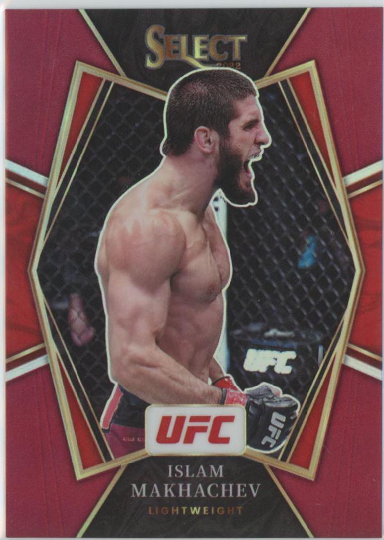 Islam Makhachev 2022 Panini Select UFC Premier Level #125 Maroon