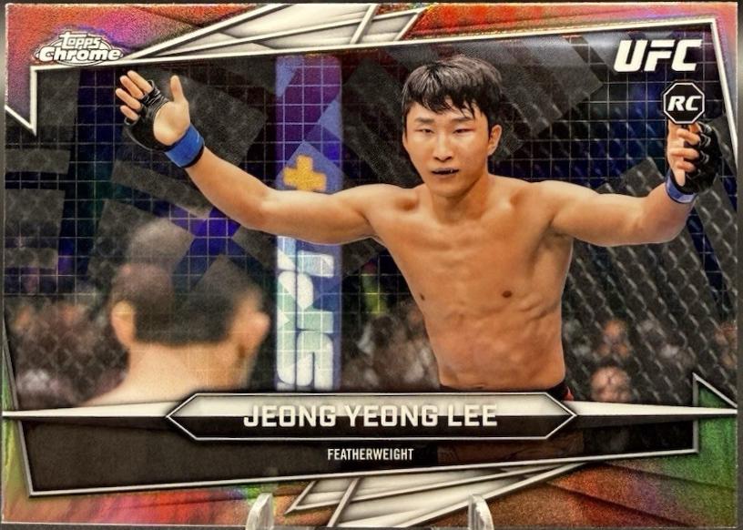 JeongYeong Lee 2026 Topps Chrome UFC Base #196 Sonar Refractor