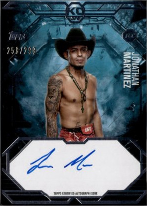 Jonathan Martinez 2025 Topps Knockout UFC Knockout Autographs #KA-JZ Blue