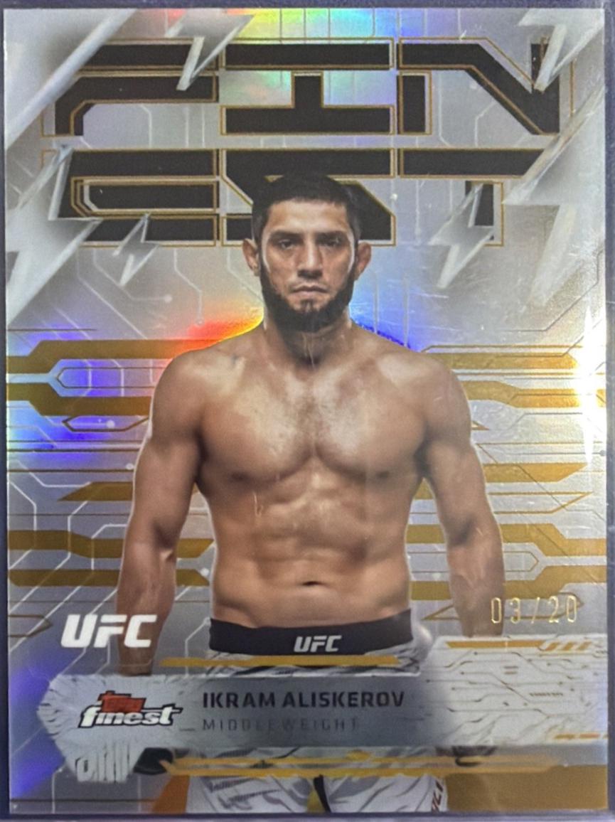 Ikram Aliskerov 2025 Topps Finest UFC Base Rare #294 Gold Refractor