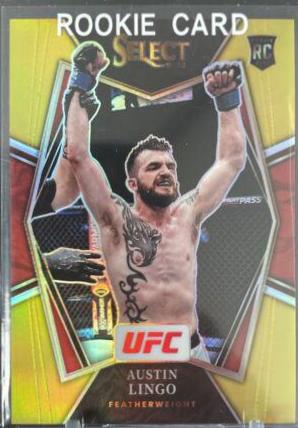 Austin Lingo 2022 Panini Select UFC Premier Level #197 Gold