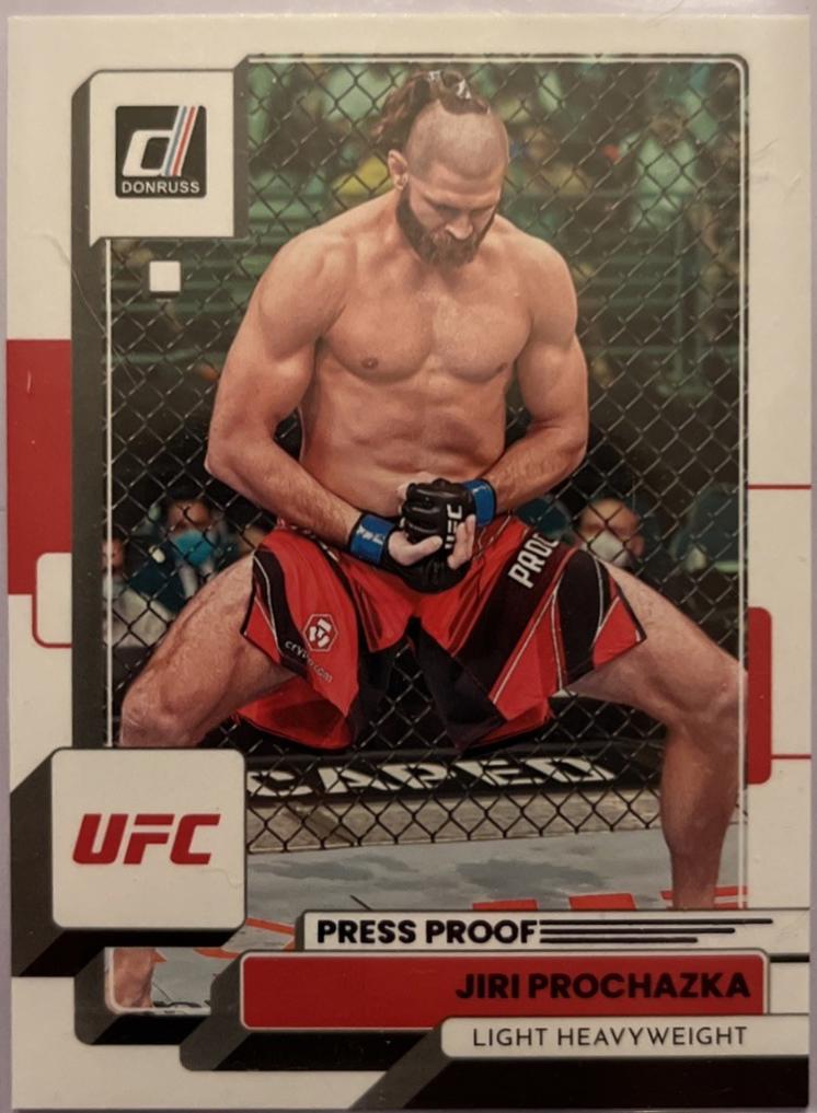 Jiri Prochazka 2023 Panini Donruss UFC Base #14 Press Proof Purple