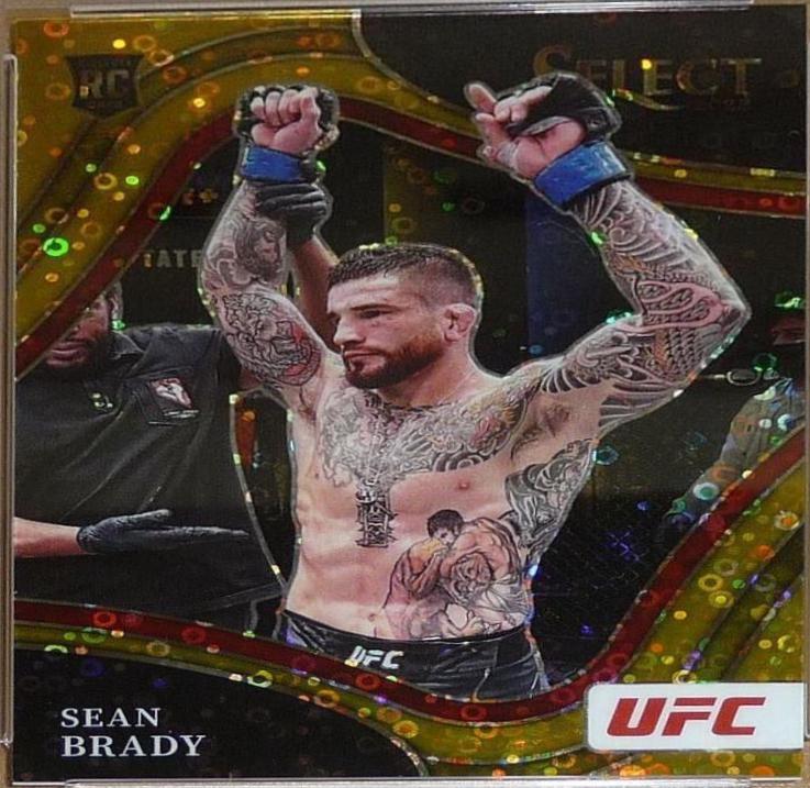 Sean Brady 2022 Panini Select UFC Octagonside #254 Gold Disco