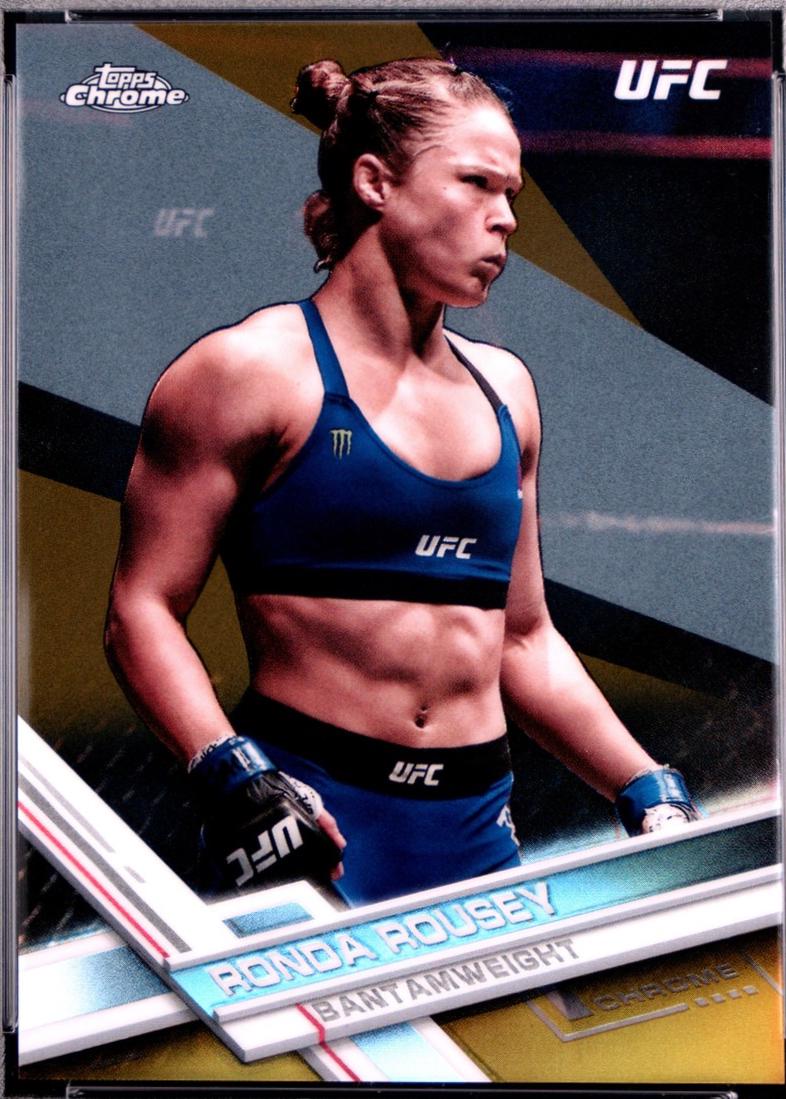 Ronda Rousey 2017 Topps Chrome UFC Base #98 Gold