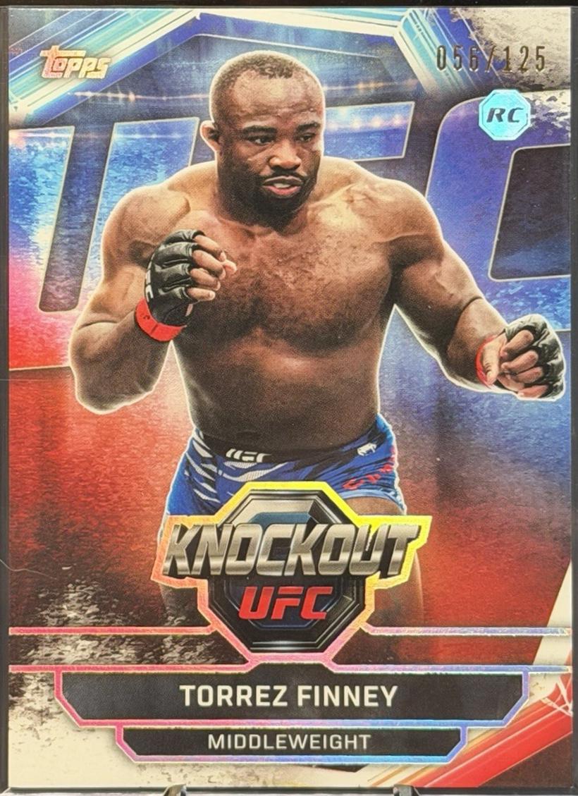 Torrez Finney 2026 Topps Knockout UFC Base #76 Teal