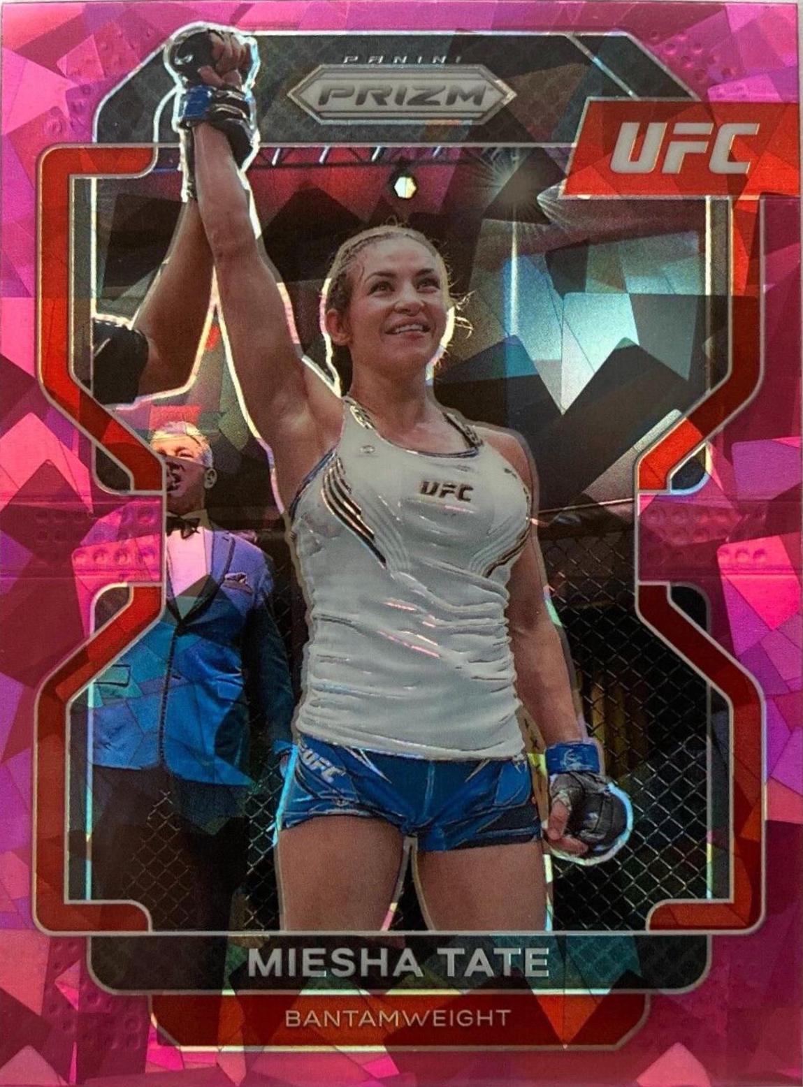 Miesha Tate 2022 Panini Prizm UFC Base #120 Pink Ice