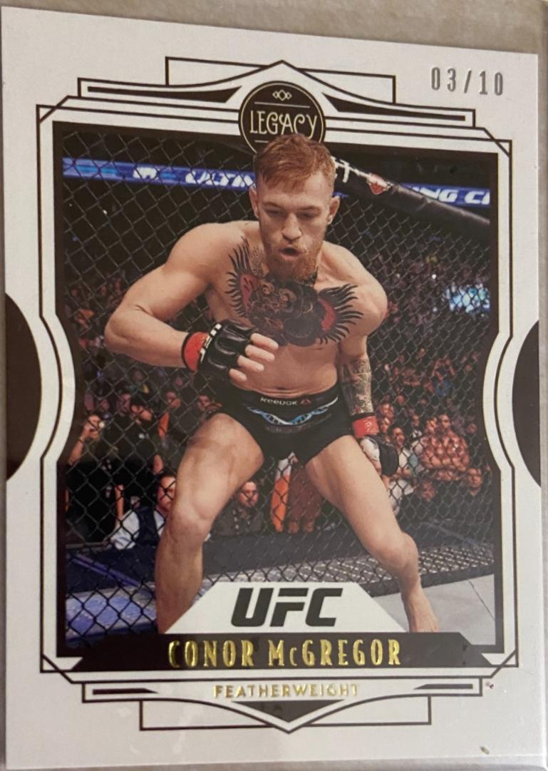 Conor McGregor 2021 Panini Chronicles UFC Base Legacy #50 Gold