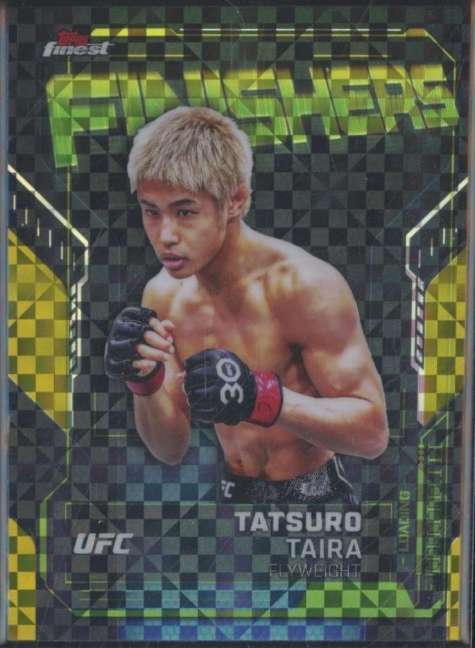 Tatsuro Taira 2025 Topps Finest UFC Finishers #FN-18 Checkerboard Refractor
