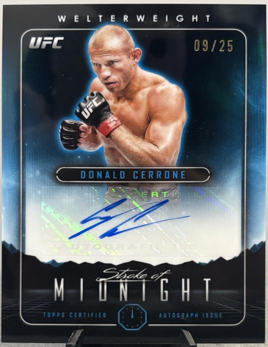 Donald Cerrone 2024 Topps Midnight UFC Stroke of Midnight Autographs #SMA-DCE Twilight