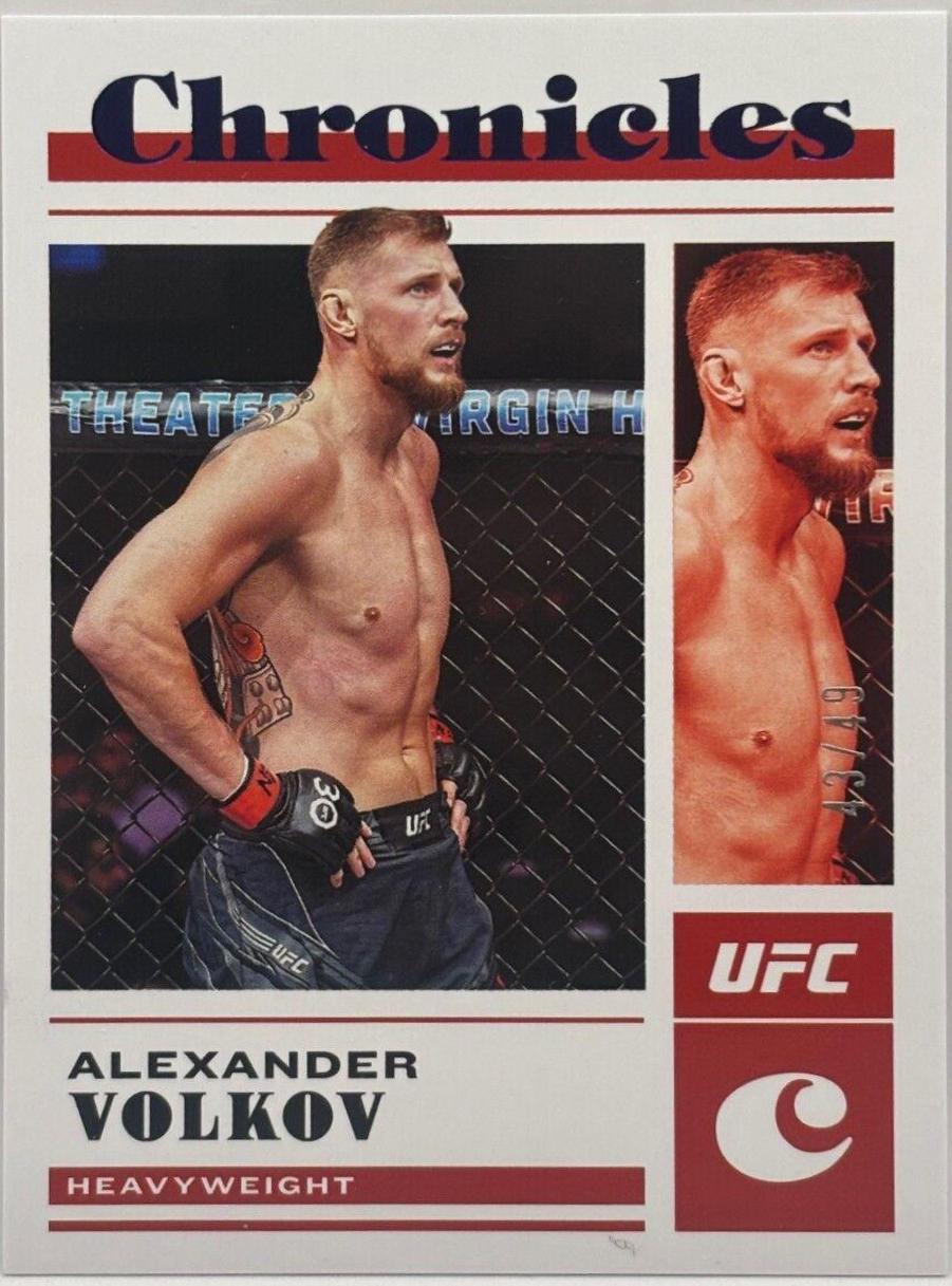 Alexander Volkov 2023 Panini Chronicles UFC Base Certified #221 Purple