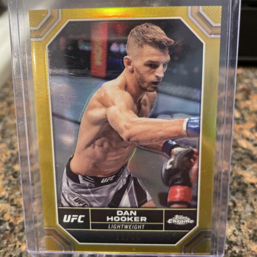 Dan Hooker 2024 Topps Chrome UFC Base #54 Gold Refractor