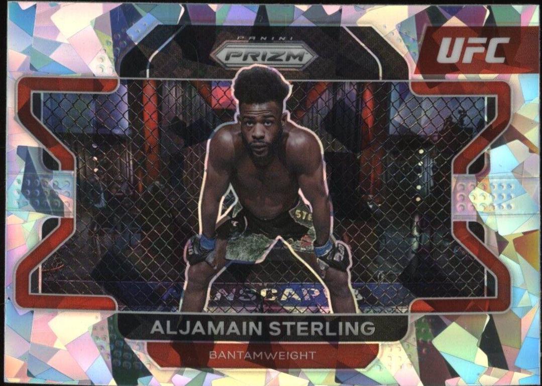 Aljamain Sterling 2022 Panini Prizm UFC Base #55 Ice