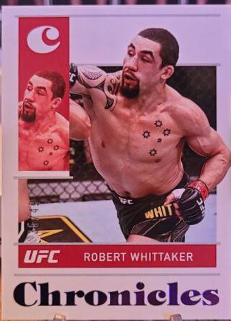 Robert Whittaker 2022 Panini Chronicles UFC Base Chronicles #50 Purple