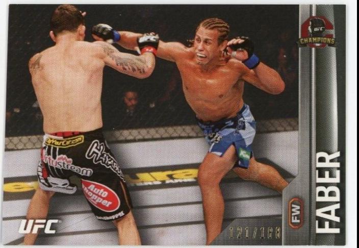 Urijah Faber 2015 Topps UFC Champions Base #181 Black