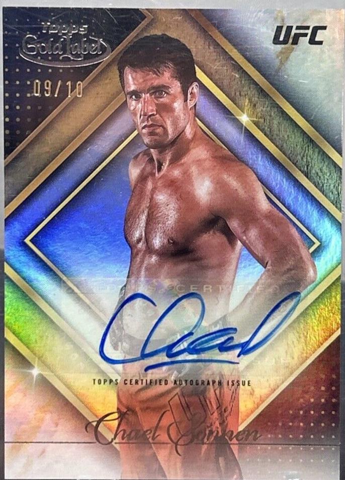 Chael Sonnen 2024 Topps Gold Label UFC Golden Greats Autographs #GGA-CSO Black