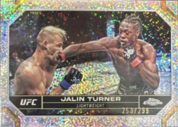 Jalin Turner 2024 Topps Chrome UFC Base #88 Speckle Refractor