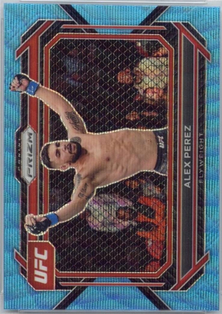 Alex Perez 2023 Panini Prizm UFC Base #26 Blue Wave