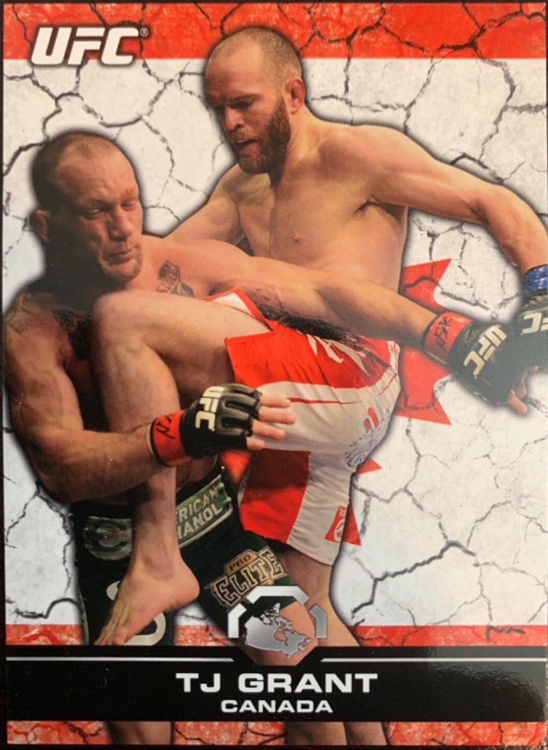 TJ Grant 2013 Topps UFC Bloodlines Base #48 Flag