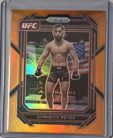 Dominick Reyes 2023 Panini Prizm UFC Base #185 Orange