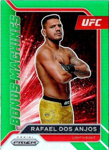 Rafael Dos Anjos 2022 Panini Prizm UFC Bonus Machines #14 Green