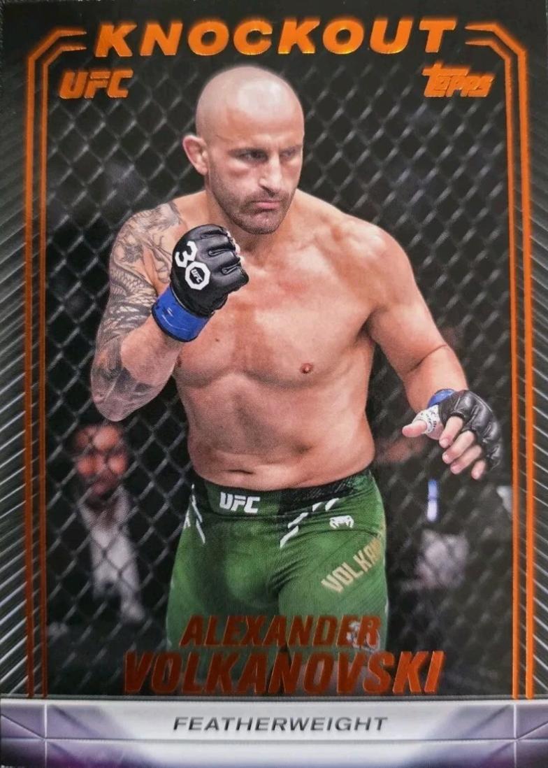Alexander Volkanovski 2024 Topps Knockout UFC Base #47 Orange