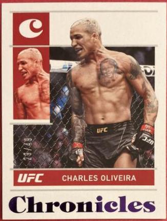 Charles Oliveira 2022 Panini Chronicles UFC Base Chronicles #21 Purple
