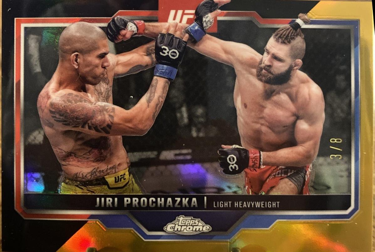 Jiri Prochazka 2025 Topps Chrome UFC Base #70 Black & Gold Refractor