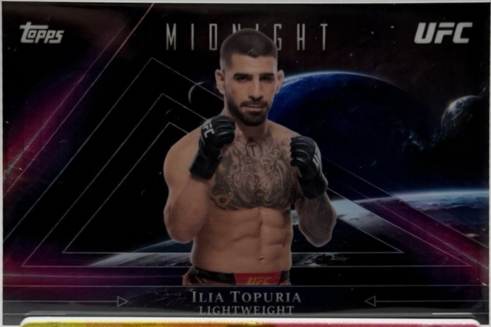 Ilia Topuria 2026 Topps Midnight UFC Neon Apex #NA-1 Black Light