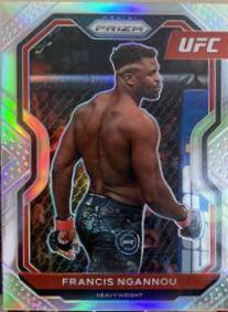 Francis Ngannou 2021 Panini Prizm UFC Base #52 Silver