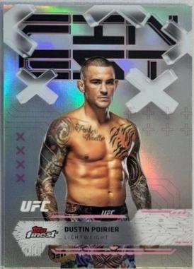Dustin Poirier 2025 Topps Finest UFC Base Uncommon #108 Black Refractor