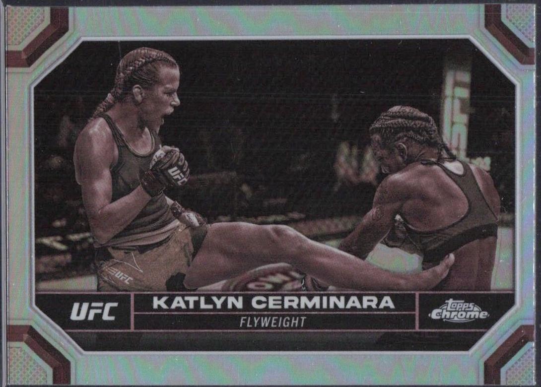 Katlyn Cerminara 2024 Topps Chrome UFC Base #107 Sepia Refractor