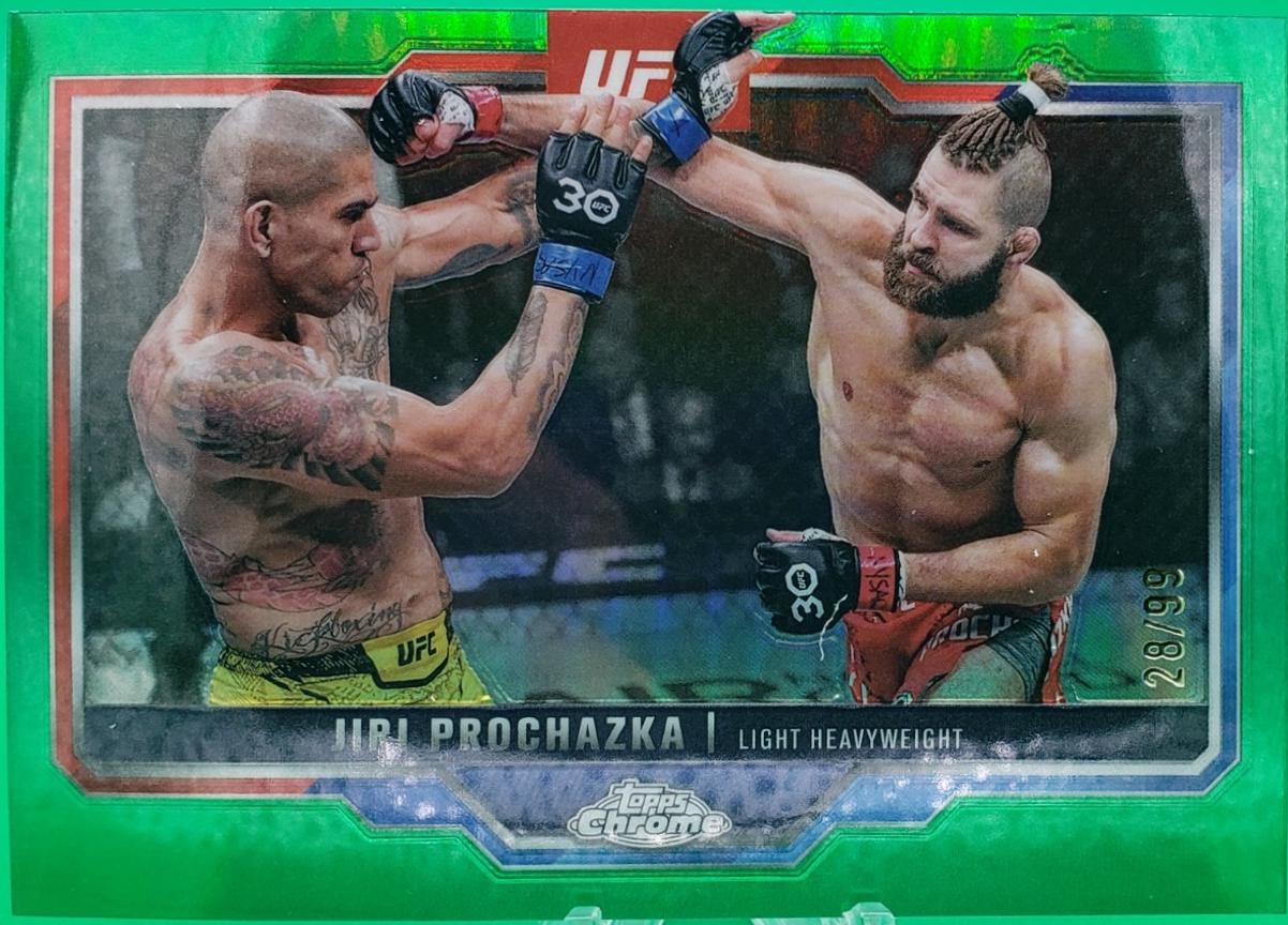 Jiri Prochazka 2025 Topps Chrome UFC Base #70 Green Refractor