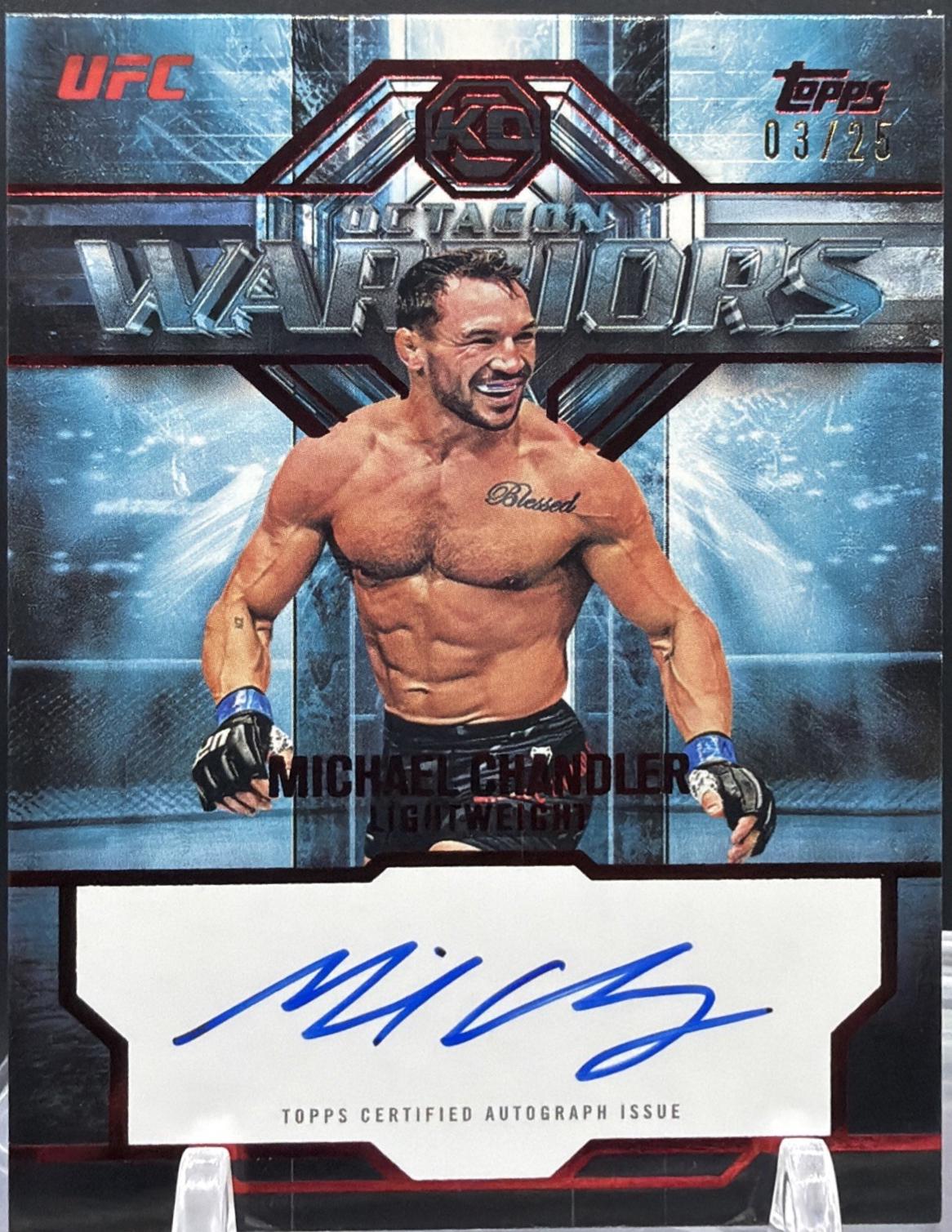 Michael Chandler 2026 Topps Knockout UFC Octagon Warriors #OWS-MC Platinum