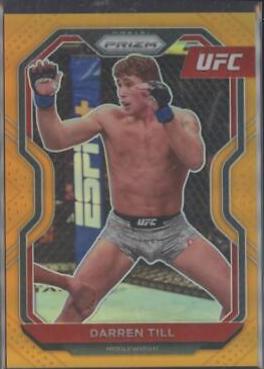 Darren Till 2021 Panini Prizm UFC Base #80 Orange
